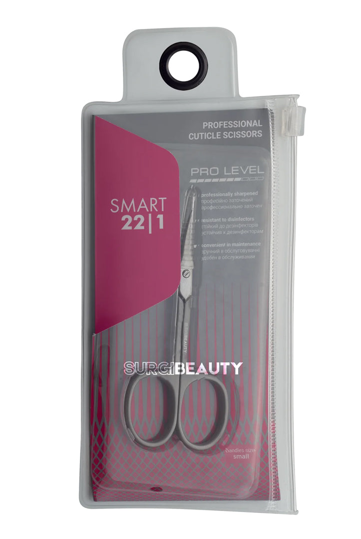 SURGI BEAUTY Smart 22 cuticle nail scissors, manicure nail tools, SS-22-1, Brazil  Canada  Chile  Europe  France  Germany  Mexico  Middle East  North America  Paris  South Africa  Spain  United Kingdom  USA