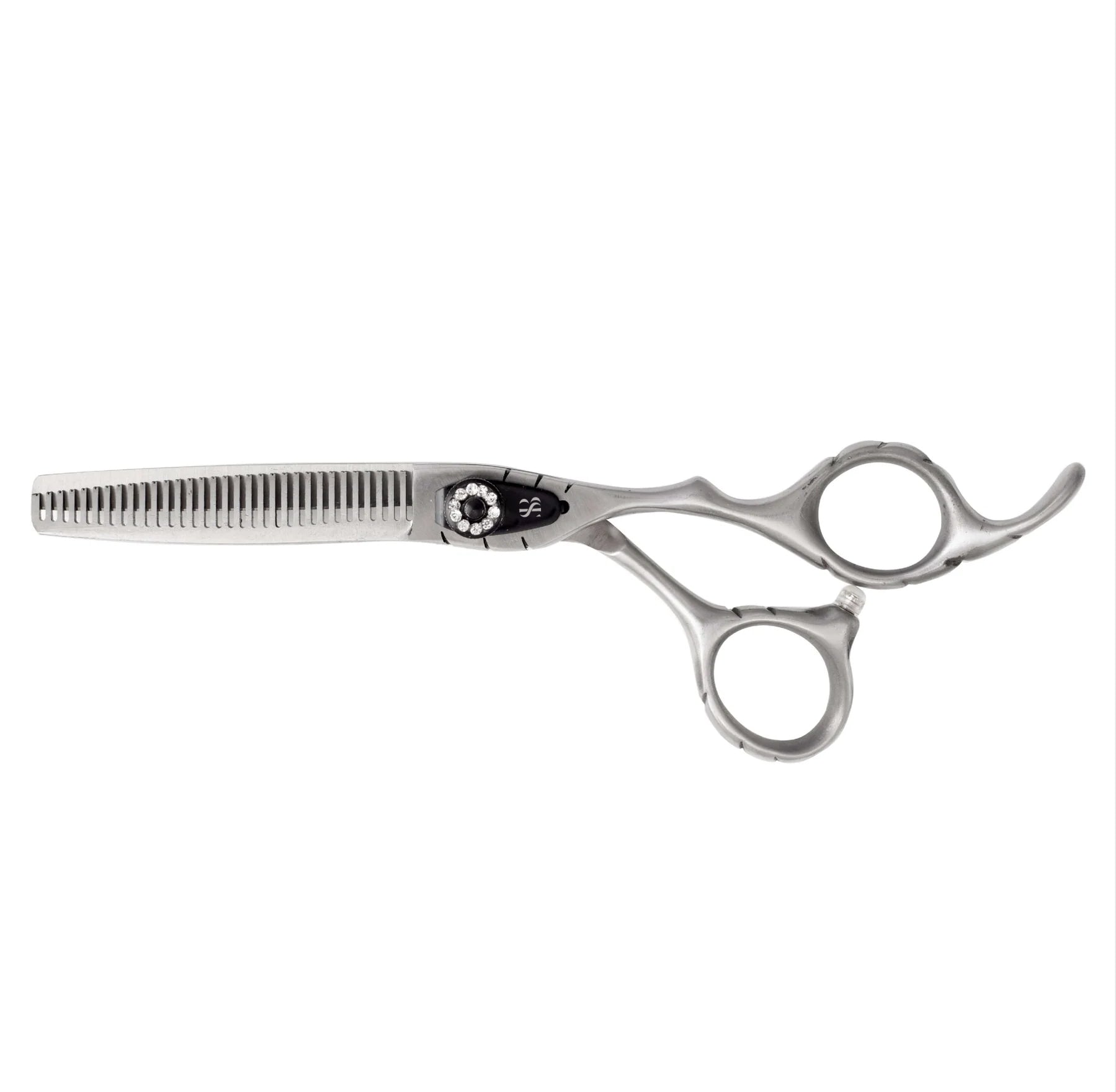 SURGI BEAUTY CURVED RIGHT HANDED 6.0" BARBER  THINING SCISSOR, The Precision Edge" Barber Scissors  Surgi beauty  salon tools  Razor Scissors  Grooming Tools  Grooming Scissors  Crafted Barber Scissors  Barber Thining Scissors  Barber Shears  Barber Scissors Set  Barber Scissors  AISI 440C Steel  AISI J2/420, Brazil  Canada  Chile  Europe  France  Germany  Mexico  North America  Paris  South Africa  United Kingdom  USA