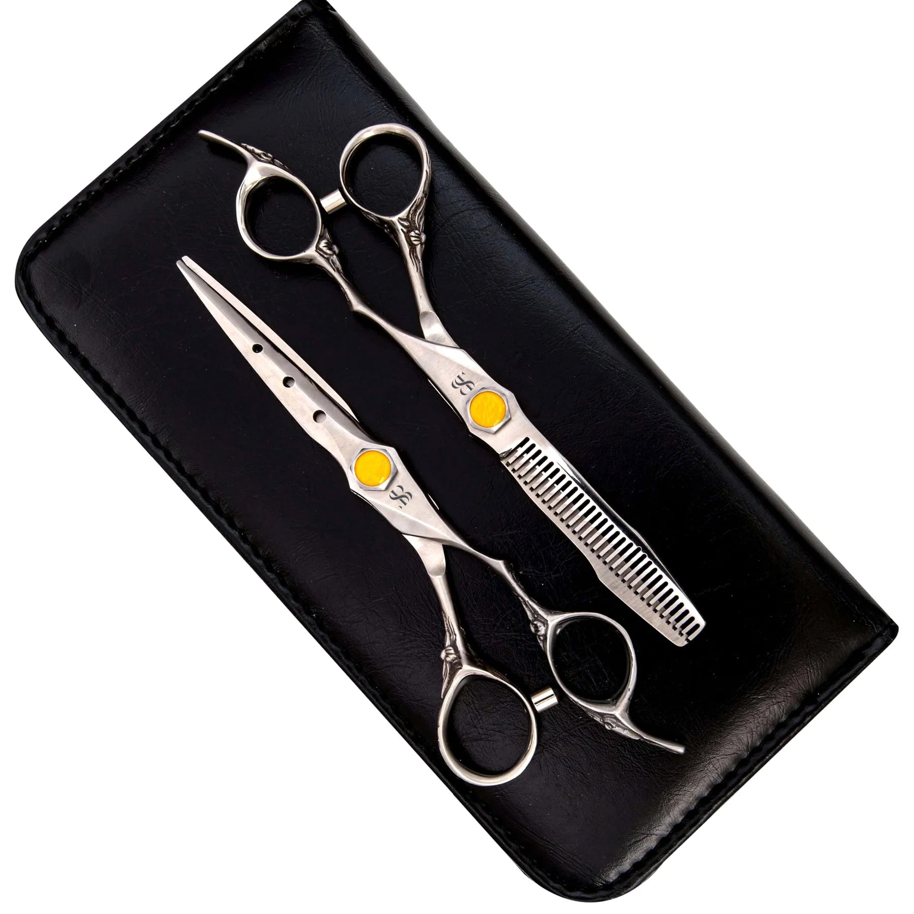 SURGI BEAUTY DRAGON YELLOW 6.0" 440C CRYSTAL LINE HAIRDRESSING SCISSORS SET, AISI J2/420/440c Steel,The Precision Edge" Barber Scissors  Surgi beauty  salon tools  Razor Scissors  Grooming Tools  Grooming Scissors  Crafted Barber Scissors  Barber Thining Scissors  Barber Shears  Barber Scissors Set  Barber Scissors, Brazil  Canada  Chile  Europe  France  Germany  Mexico  North America  Paris  South Africa  United Kingdom  USA