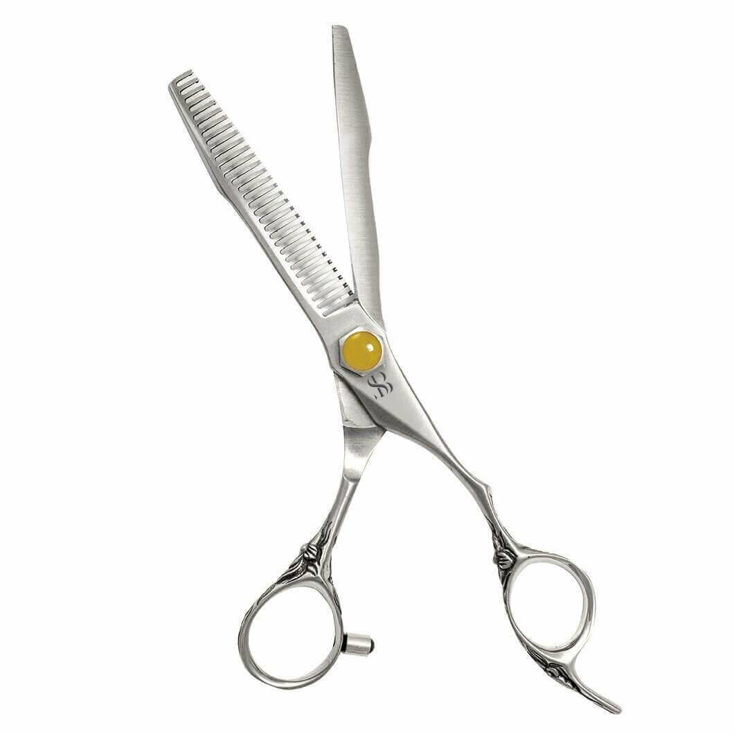 SURGI BEAUTY DRAGON YELLOW 6.0" 440C CRYSTAL LINE HAIRDRESSING SCISSORS SET, AISI J2/420/440c Steel, The Precision Edge" Barber Scissors  Surgi beauty  salon tools  Razor Scissors  Grooming Tools  Grooming Scissors  Crafted Barber Scissors  Barber Thining Scissors  Barber Shears  Barber Scissors Set  Barber Scissors, Brazil  Canada  Chile  Europe  France  Germany  Mexico  North America  Paris  South Africa  United Kingdom  USA