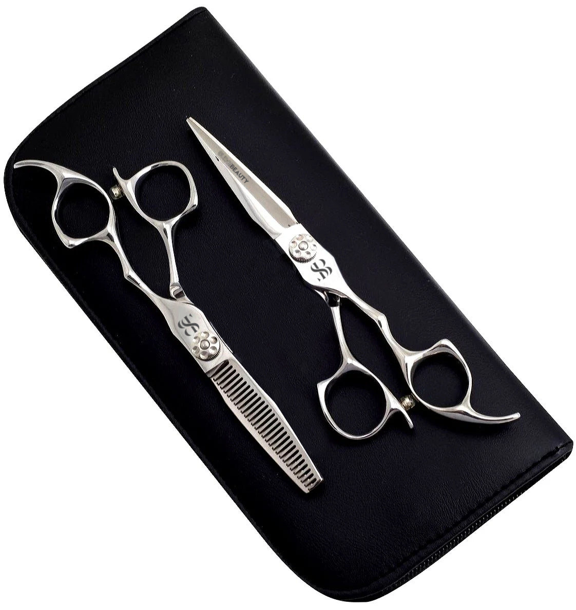 SURGI BEAUTY ELEGANT SILVER 440C HAIRDRESSING 5.5", 6.0" & 6.5" SCISSORS SET, AISI J2/420, 440c High Carbon Steel, The Precision Edge" Barber Scissors  Surgi beauty  salon tools  Razor Scissors  Grooming Tools  Grooming Scissors  Crafted Barber Scissors  Barber Thining Scissors  Barber Shears  Barber Scissors Set  Barber Scissors, Brazil  Canada  Chile  Europe  France  Germany  Mexico  North America  Paris  South Africa  United Kingdom  USA