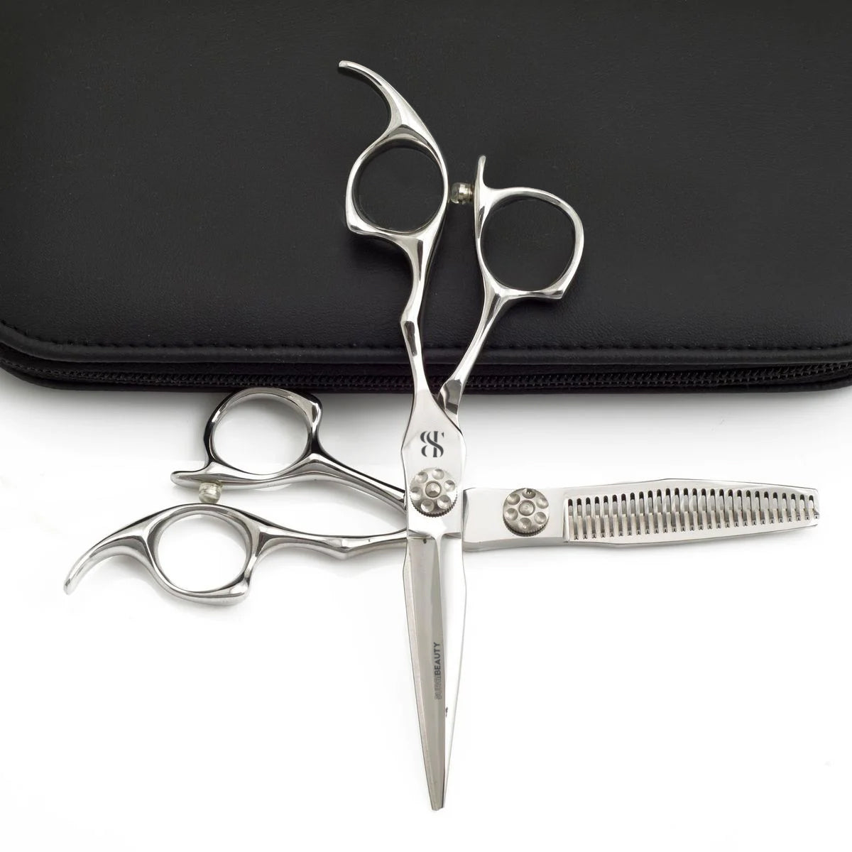 SURGI BEAUTY ELEGANT SILVER 440C HAIRDRESSING 5.5", 6.0" & 6.5" SCISSORS SET, AISI J2/420, 440c High Carbon Steel, The Precision Edge" Barber Scissors  Surgi beauty  salon tools  Razor Scissors  Grooming Tools  Grooming Scissors  Crafted Barber Scissors  Barber Thining Scissors  Barber Shears  Barber Scissors Set  Barber Scissors, Brazil  Canada  Chile  Europe  France  Germany  Mexico  North America  Paris  South Africa  United Kingdom  USA