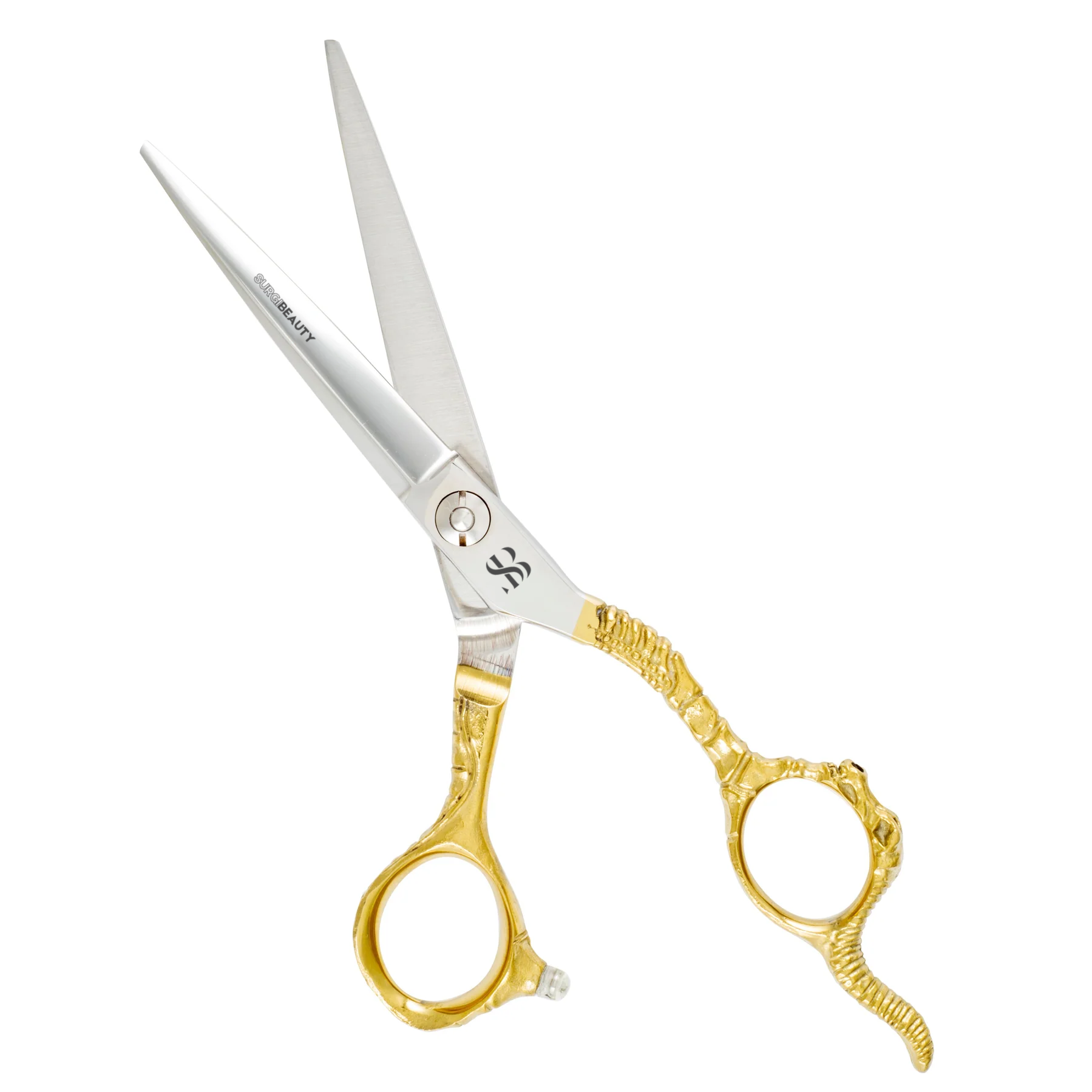 SURGI BEAUTY GOLDEN TAIL 6.0 HAIRDRESSING SCISSOR, The Precision Edge" Barber Scissors  Surgi beauty  salon tools  Razor Scissors  Grooming Tools  Grooming Scissors  Crafted Barber Scissors  Barber Thining Scissors  Barber Shears  Barber Scissors Set  Barber Scissors  AISI J2/420  AISI 440C Steel, Brazil  Canada  Chile  Europe  France  Germany  Mexico  North America  Paris  South Africa  United Kingdom  USA