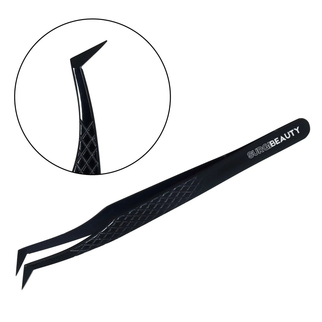 SURGI BEAUTY L-Shape 45 Degree Tweezer, Salon Tool, Eyelash Tweezer, grooming Tweezer , Brazil  Canada  Chile  Europe  France  Germany  Mexico  Middle East  North America  Paris  South Africa  Spain  USA  United Kingdom