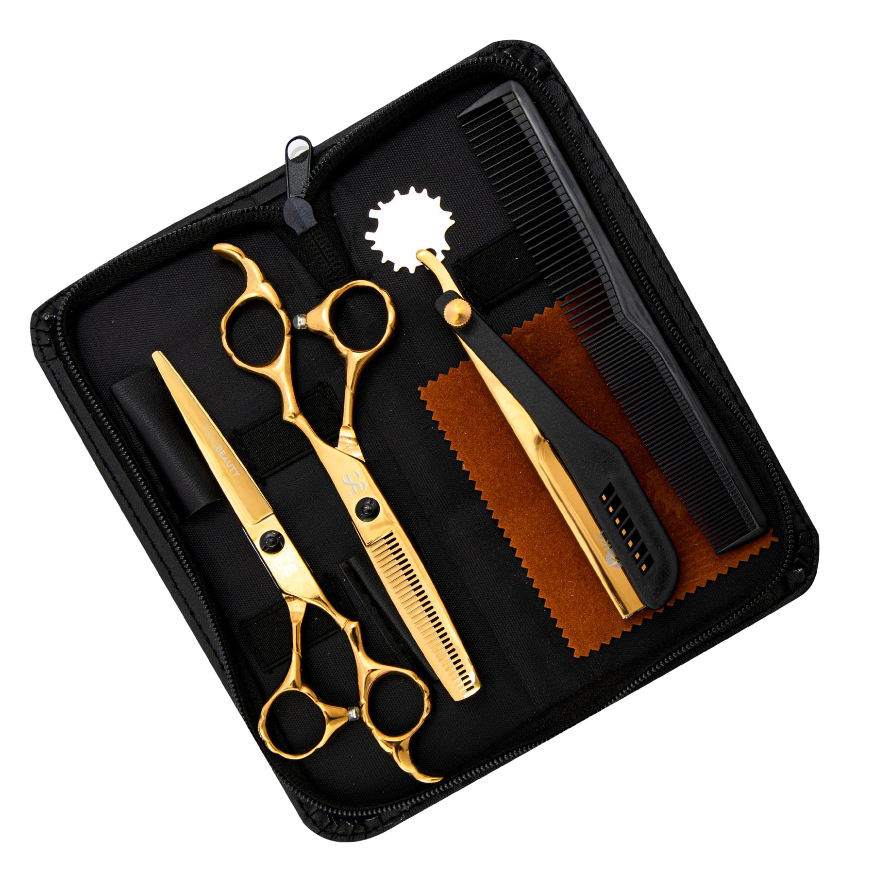 SURGI BEAUTY PRO BARBER 6.0" GOLDEN HAIRDRESSING SCISSORS SET,AISI J2/420, 440C High carbon Steel,Surgi beauty salon tools Razor Scissors Grooming Tools Grooming Scissors Crafted Barber Scissors Barber Thining Scissors Barber Shears Barber Scissors Set Barber Scissors,Brazil  Canada  Chile  Europe  France  Germany  Mexico  North America  Paris  South Africa  United Kingdom  USA