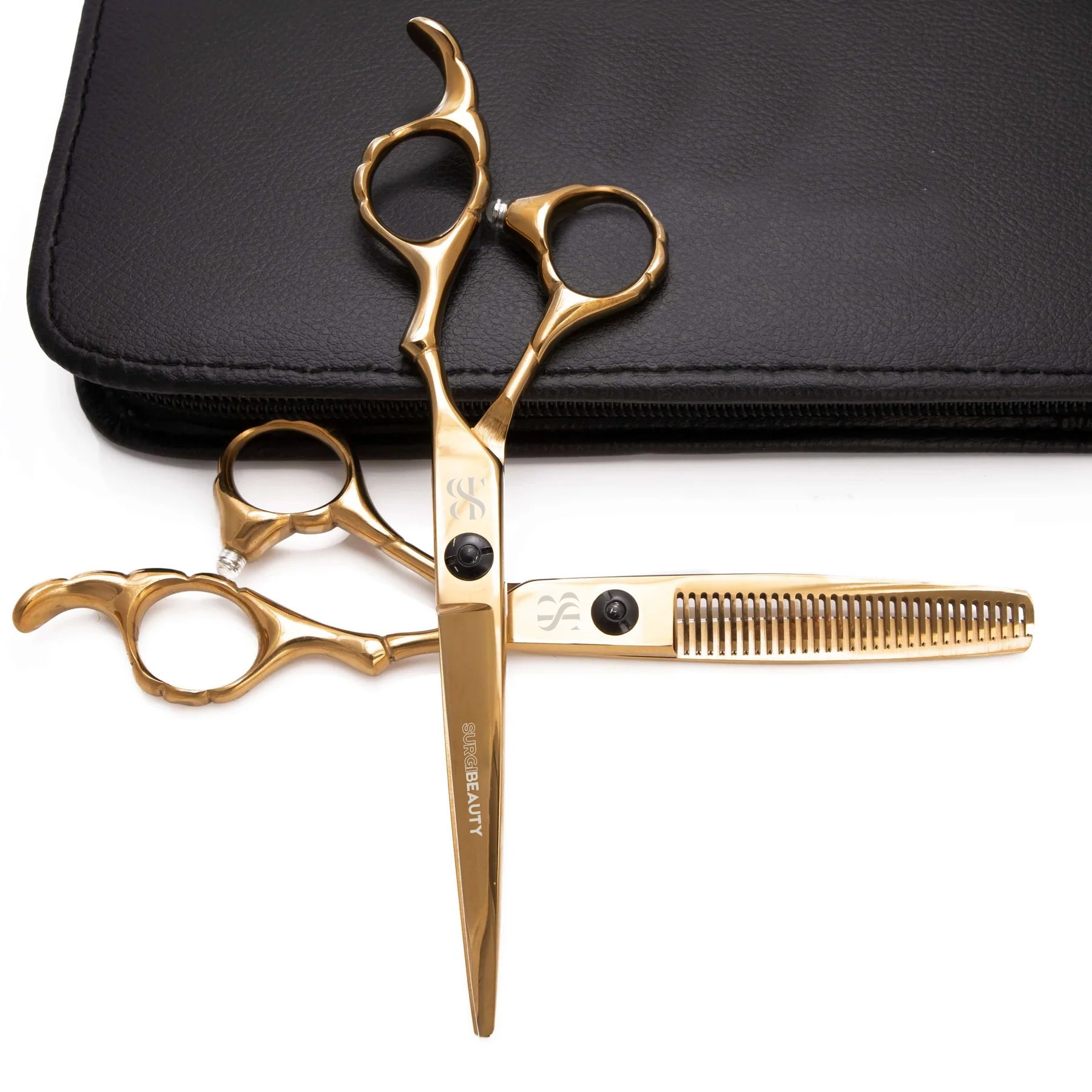 SURGI BEAUTY PRO BARBER 6.0" GOLDEN HAIRDRESSING SCISSORS SET,AISI J2/420, 440C High carbon Steel,Surgi beauty salon tools Razor Scissors Grooming Tools Grooming Scissors Crafted Barber Scissors Barber Thining Scissors Barber Shears Barber Scissors Set Barber Scissors, Brazil  Canada  Chile  Europe  France  Germany  Mexico  North America  Paris  South Africa  United Kingdom  USA