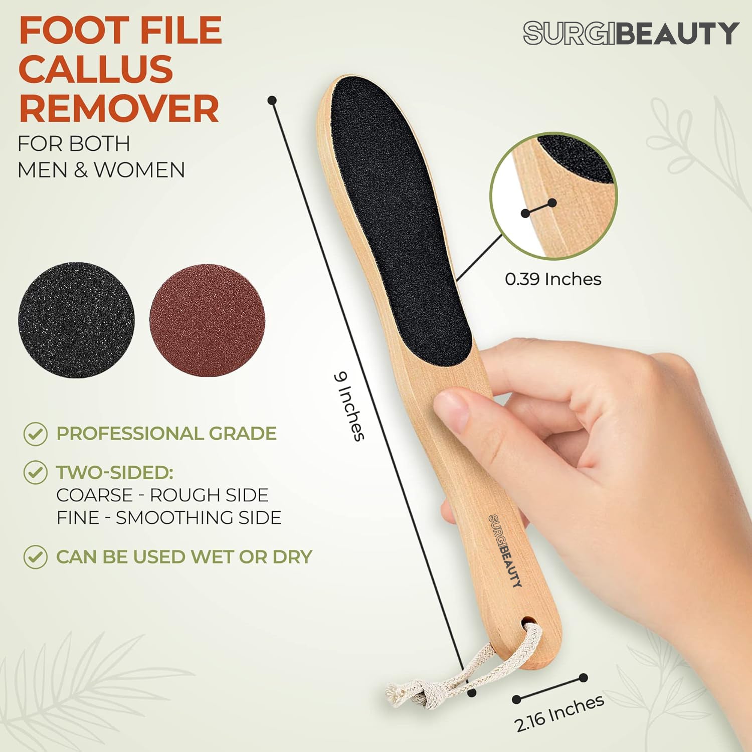 SURGI BEAUTY | Wooden Handle Foot File, Surgi beauty salon tools Pedicure Tools Manicure & Pedicure Tools Grooming Tools, Brazil Canada Chile Europe France Germany Mexico Middle East North America Paris South Africa United Kingdom USA Spain