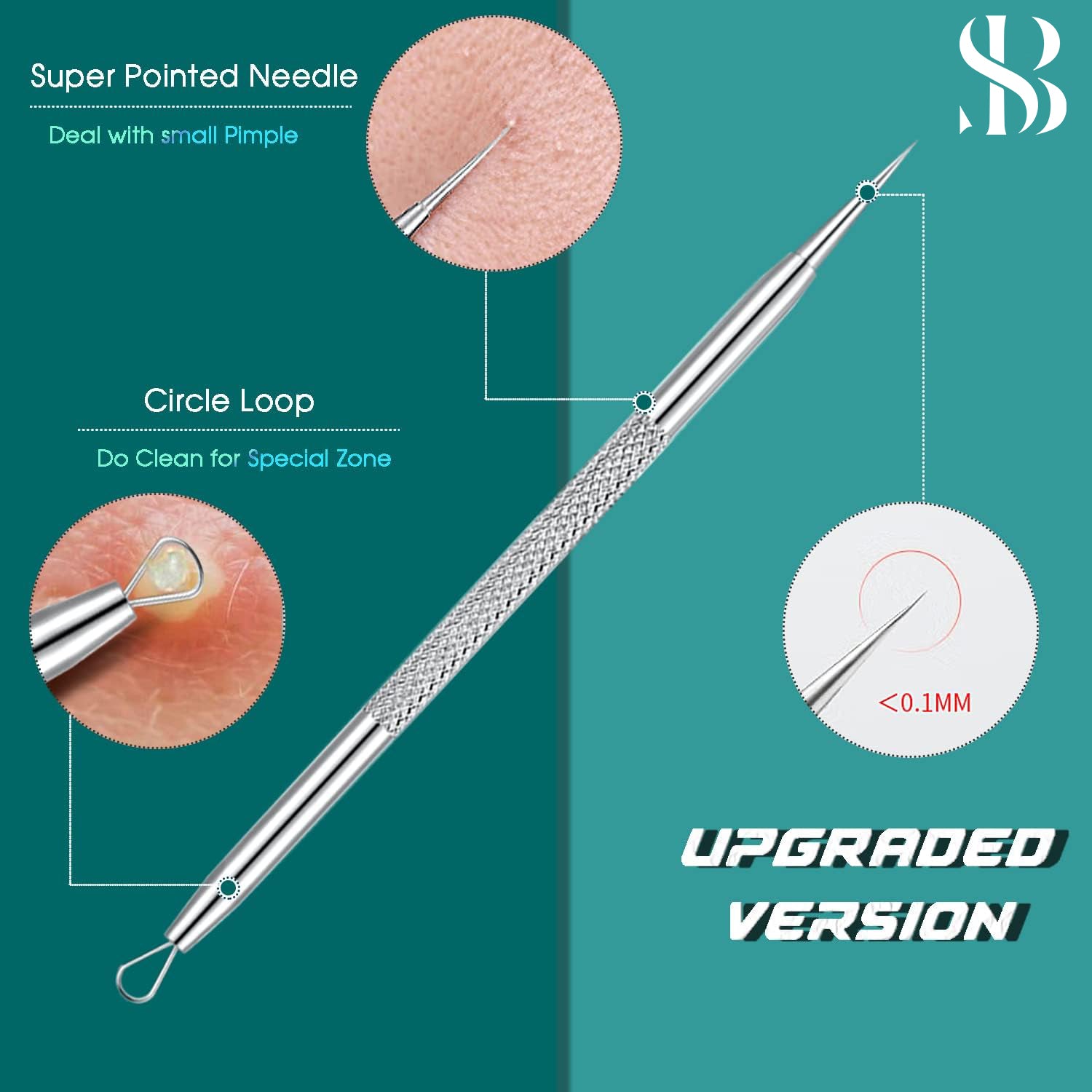 SURGIBEAUTY blackhead remover tools,USA United Kingdom Surgi beauty Spain South Africa salon tools Paris North America Middle East Mexico Grooming Tools Germany France Europe Chile Canada Brazil AISI J2/420 Blackhead Remover kit